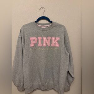 LoveShackFancy Pink Gray Sweater
